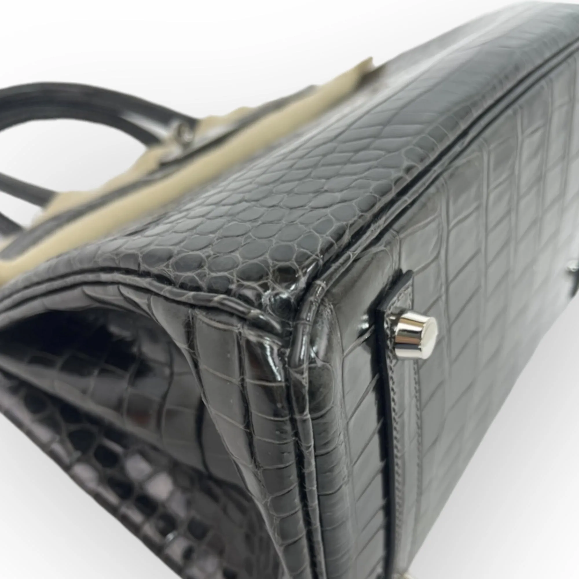 Hermès Birkin 30 Graphite Porosus Crocodile