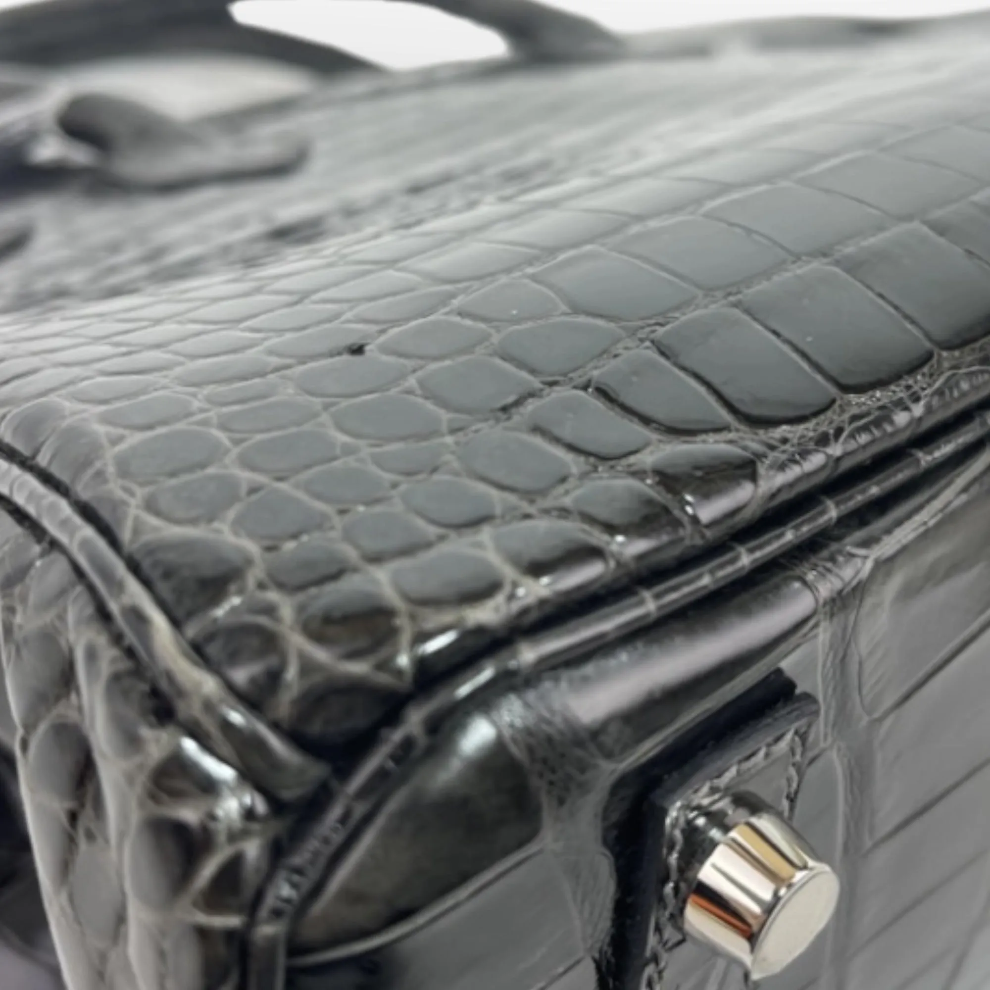 Hermès Birkin 30 Graphite Porosus Crocodile