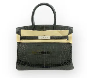 Hermès Birkin 30 Graphite Porosus Crocodile