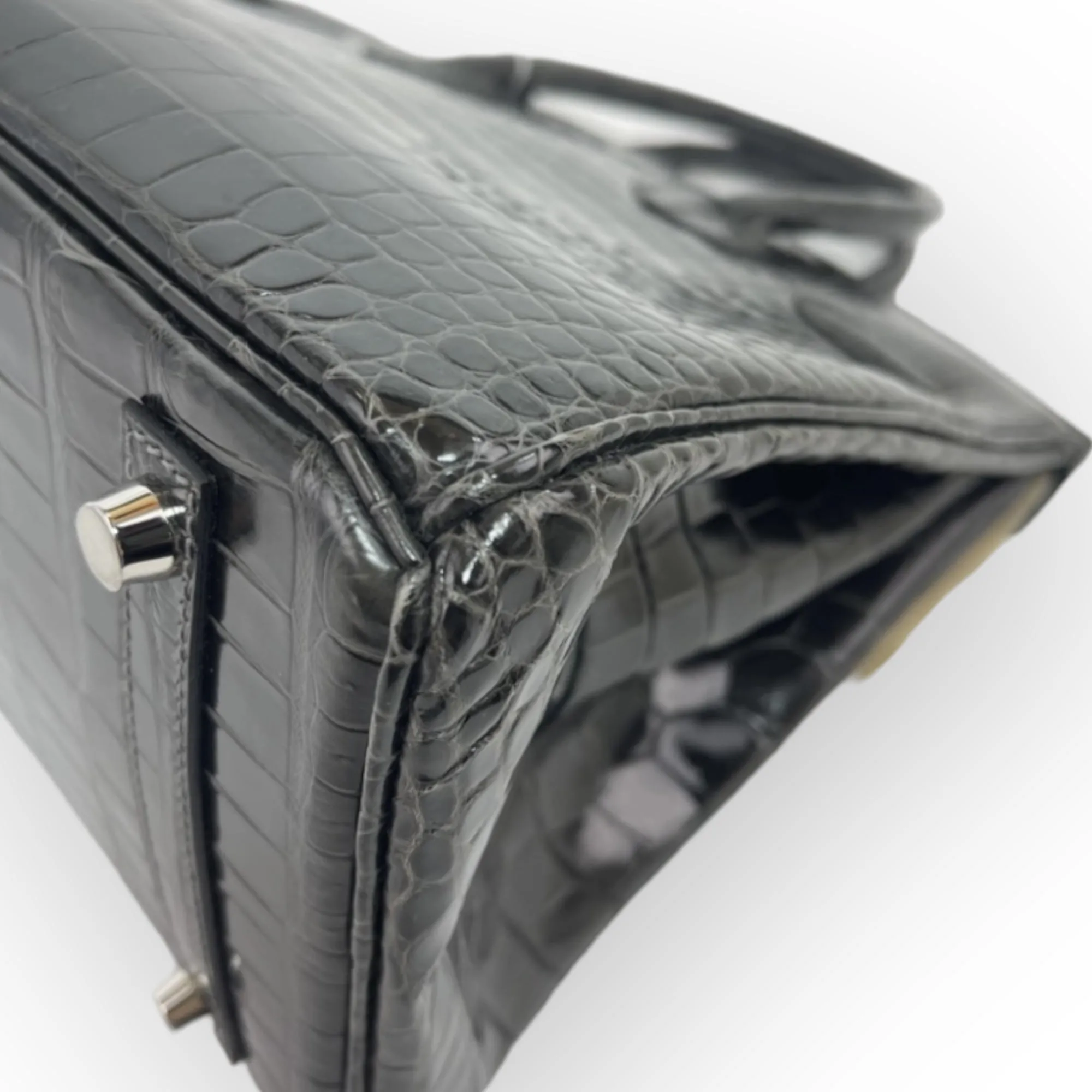 Hermès Birkin 30 Graphite Porosus Crocodile