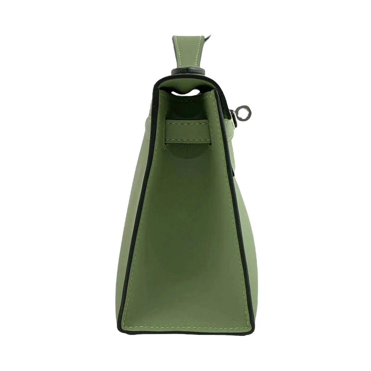 Hermès Kelly Pochette Vert Criquet Veau Swift