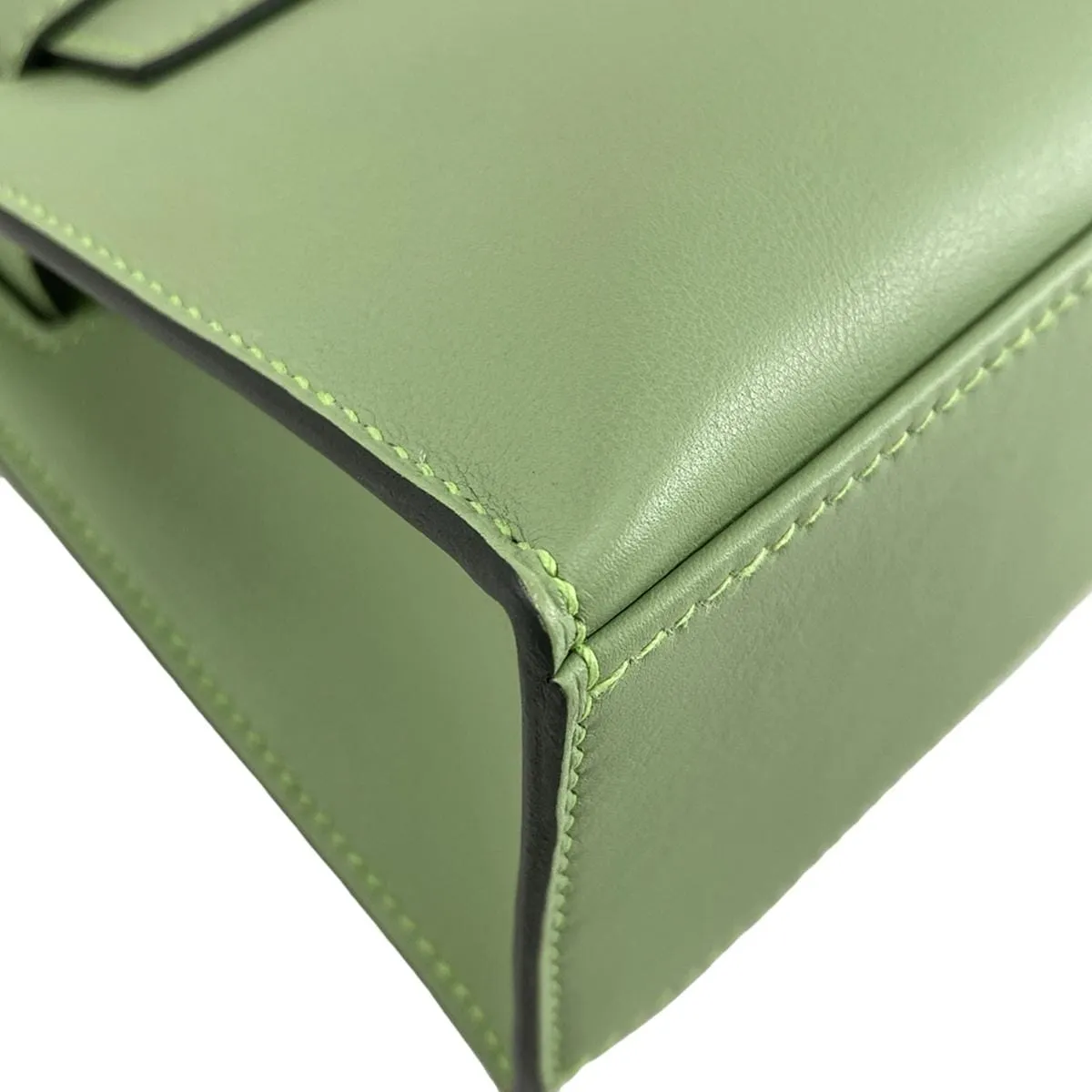 Hermès Kelly Pochette Vert Criquet Veau Swift