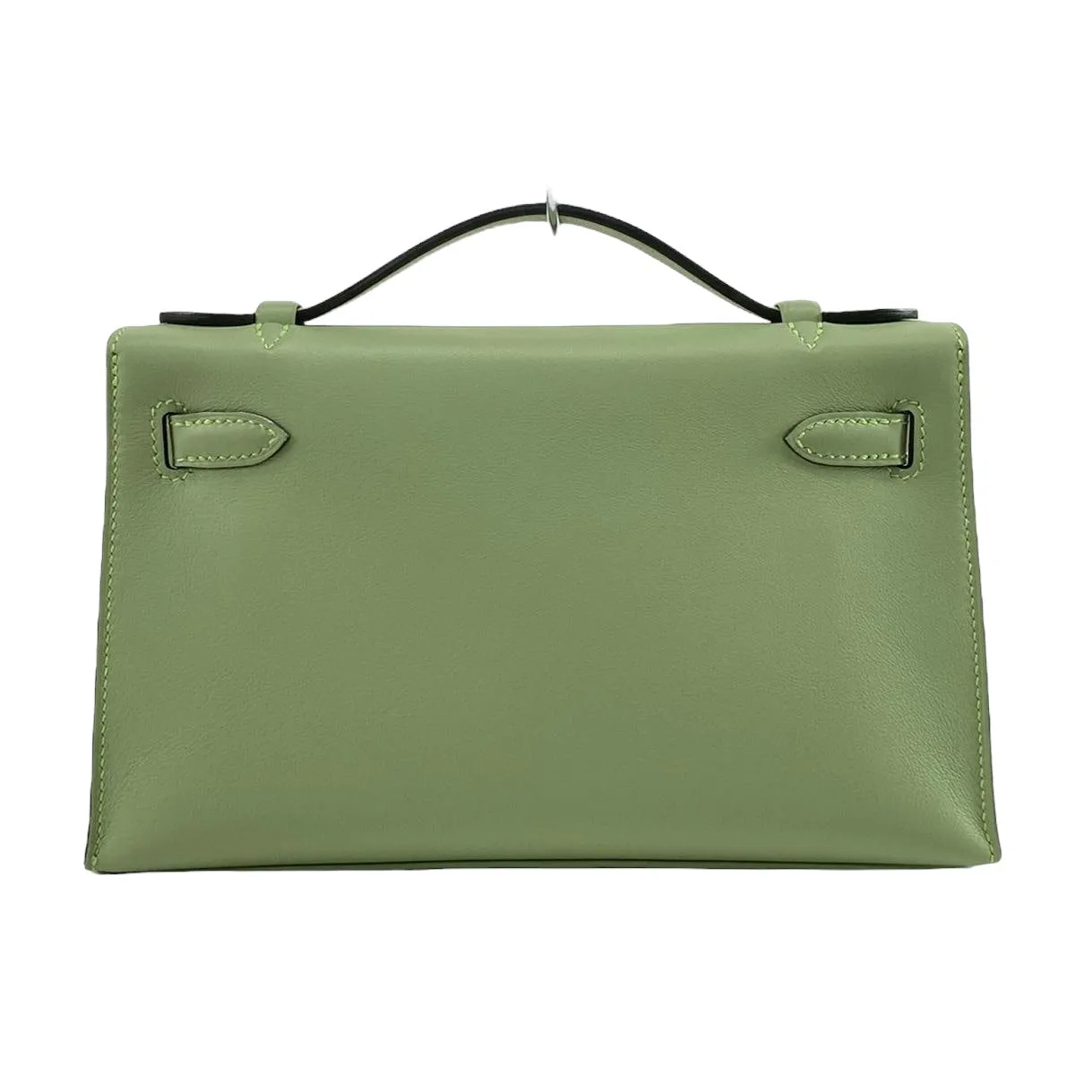 Hermès Kelly Pochette Vert Criquet Veau Swift