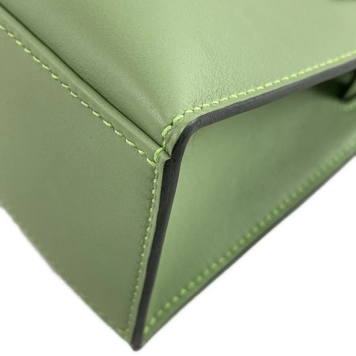 Hermès Kelly Pochette Vert Criquet Veau Swift