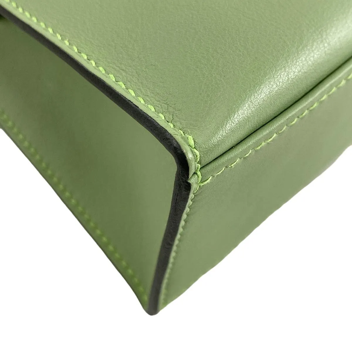 Hermès Kelly Pochette Vert Criquet Veau Swift
