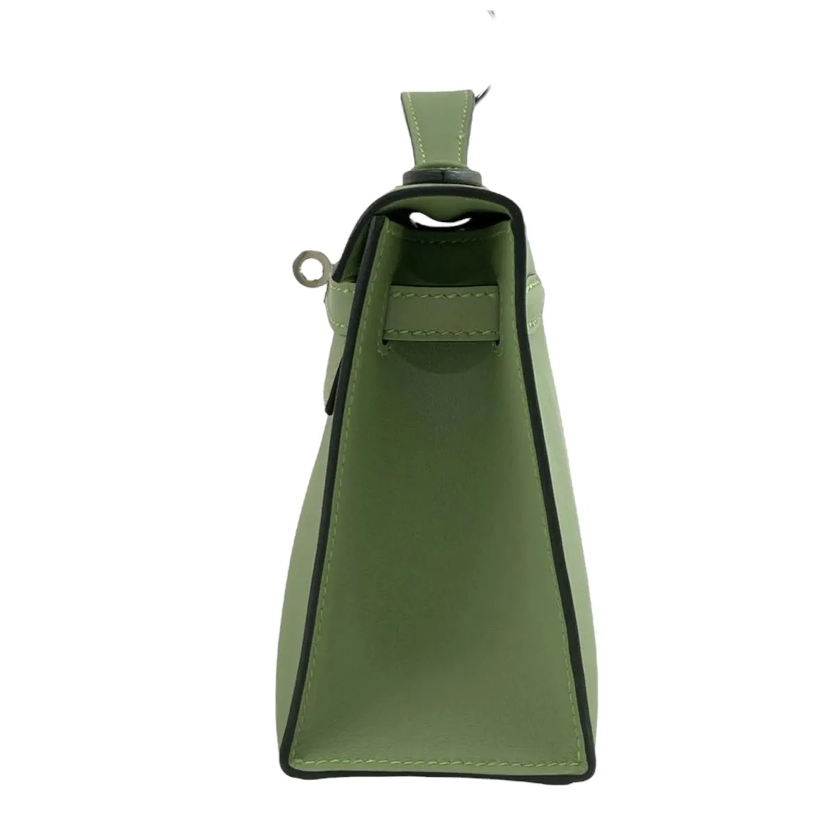 Hermès Kelly Pochette Vert Criquet Veau Swift