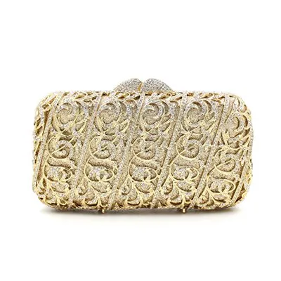 Jayla metallic clutch bag