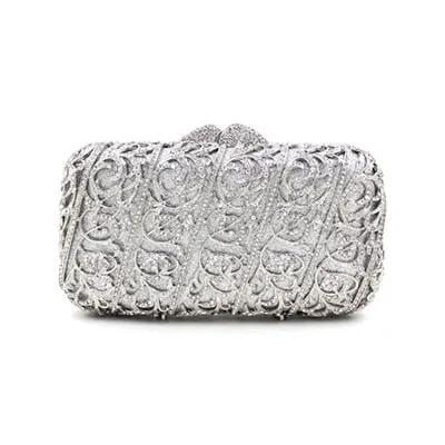 Jayla metallic clutch bag