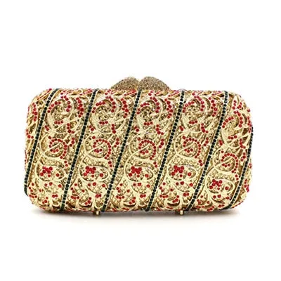 Jayla metallic clutch bag