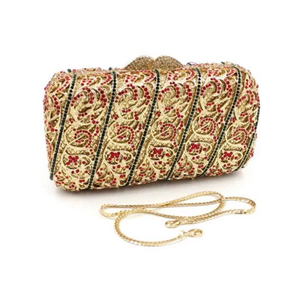 Jayla metallic clutch bag