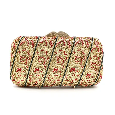 Jayla metallic clutch bag
