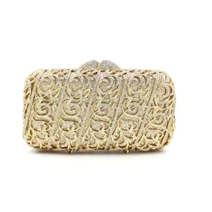 Jayla metallic clutch bag