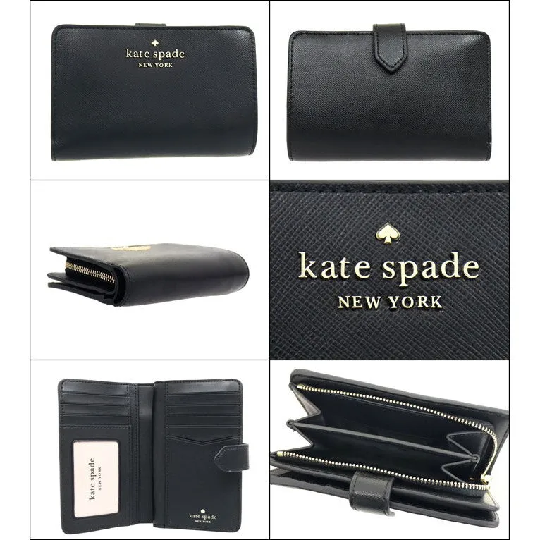 Kate Spade WLR00128 Stacy Leather Medium Compact Bifold Wallet