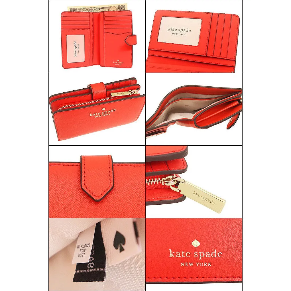 Kate Spade WLR00128 Stacy Leather Medium Compact Bifold Wallet