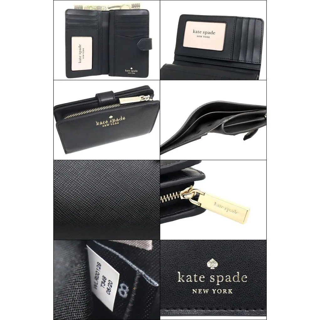 Kate Spade WLR00128 Stacy Leather Medium Compact Bifold Wallet