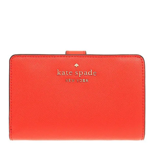 Kate Spade WLR00128 Stacy Leather Medium Compact Bifold Wallet