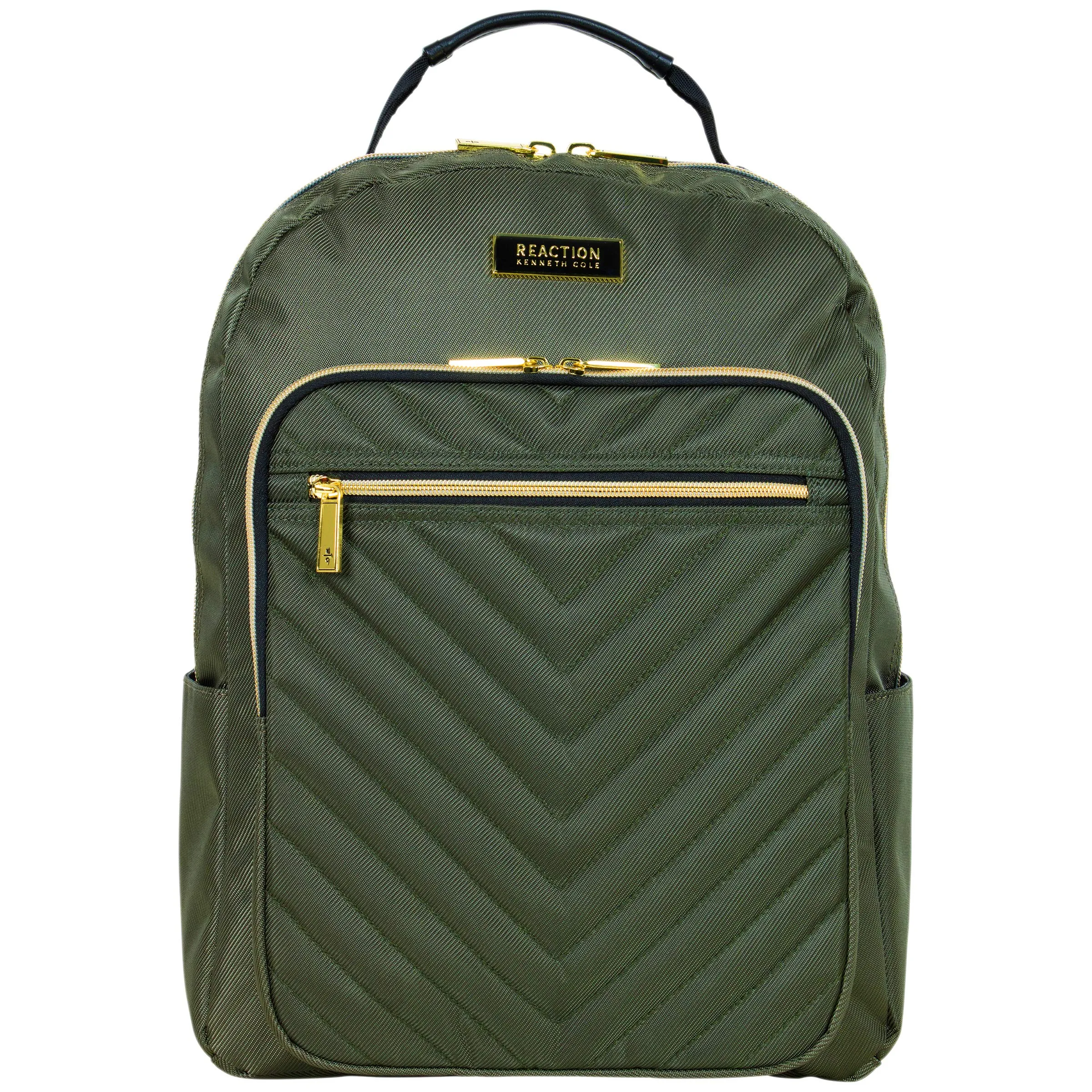 Kenneth Cole Reaction Women's Chelsea Chevron Quilted 15-Inch Laptop & Tablet Fashion Travel Backpack, Olive, Laptop