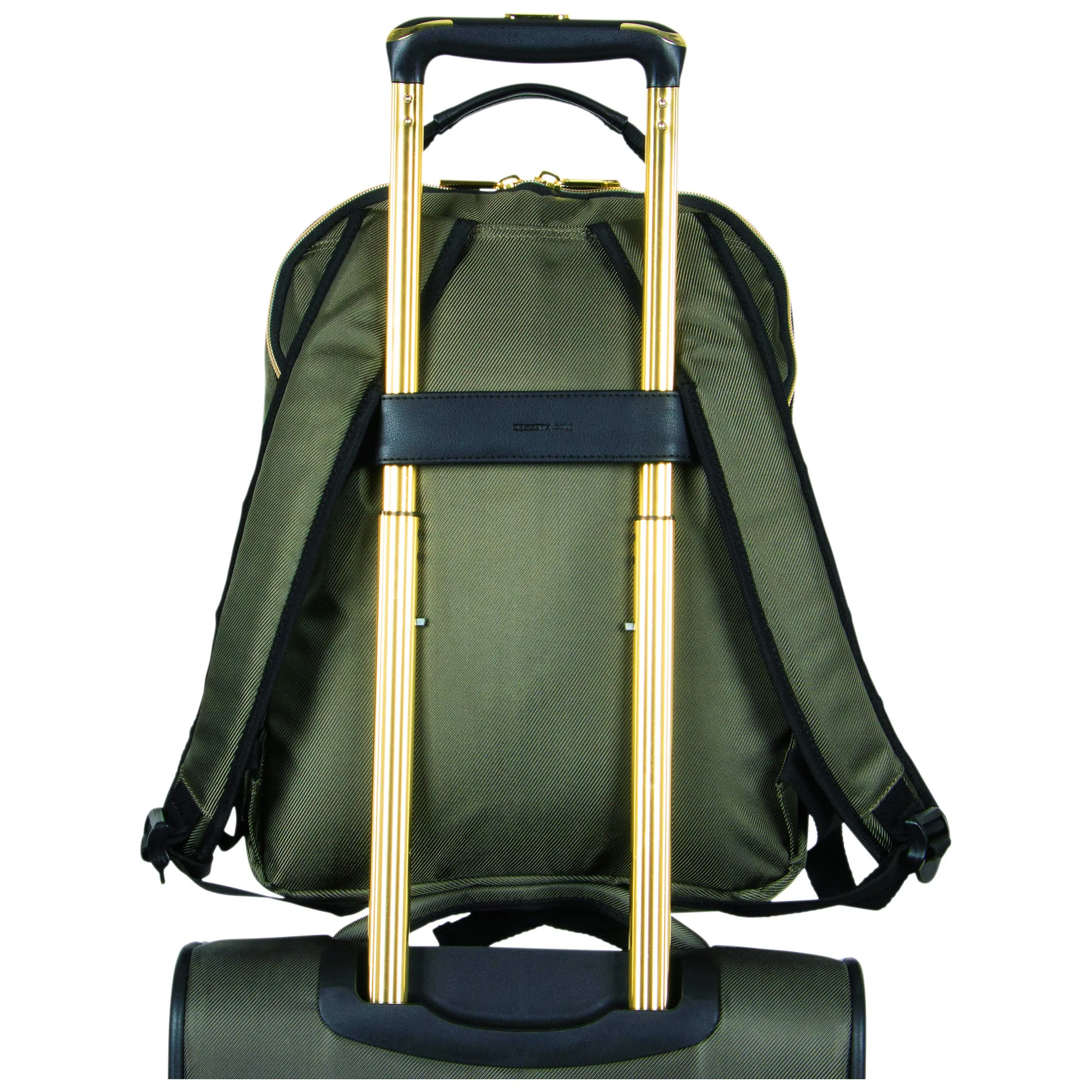 Kenneth Cole Reaction Women's Chelsea Chevron Quilted 15-Inch Laptop & Tablet Fashion Travel Backpack, Olive, Laptop