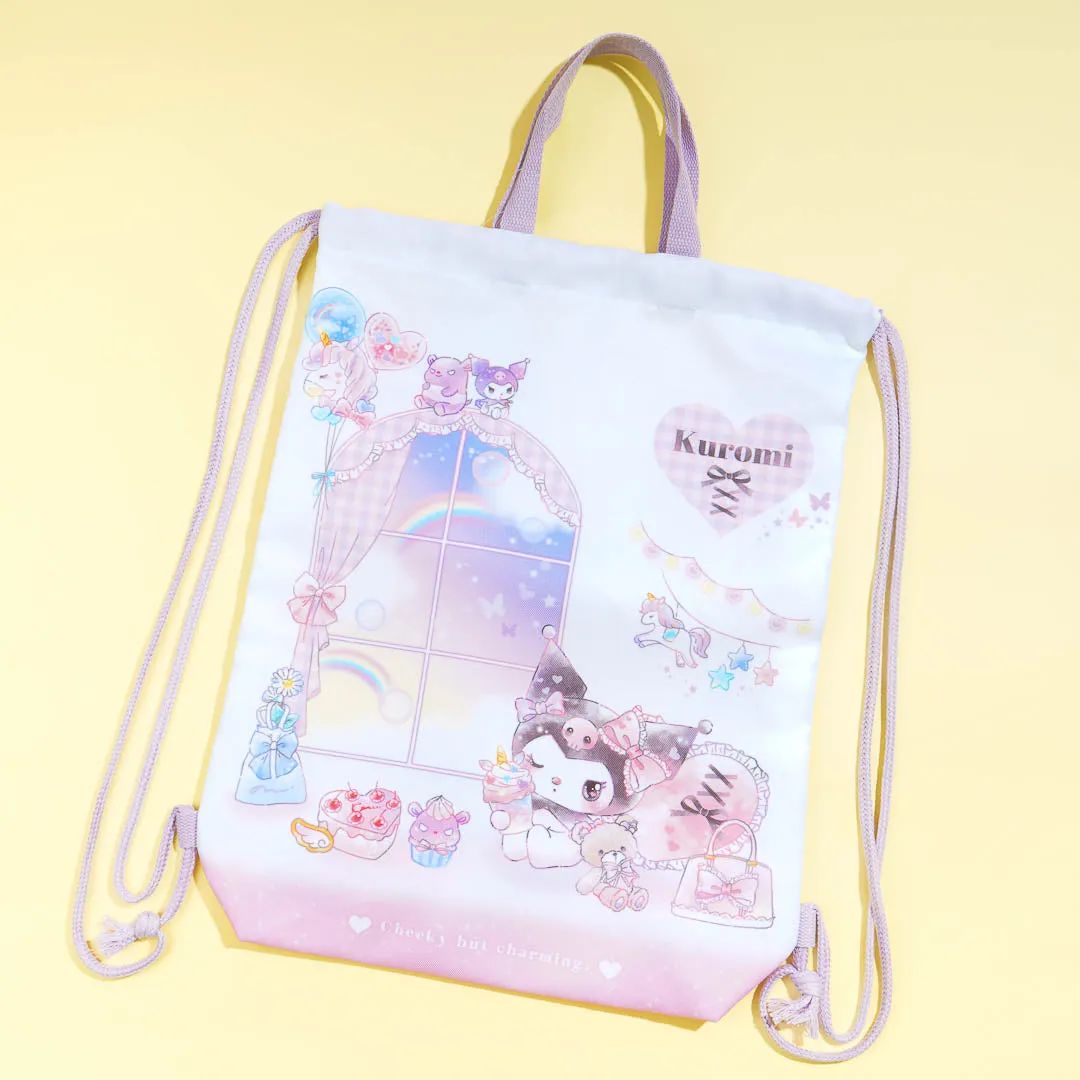 Kuromi Cheeky Drawstring Bag