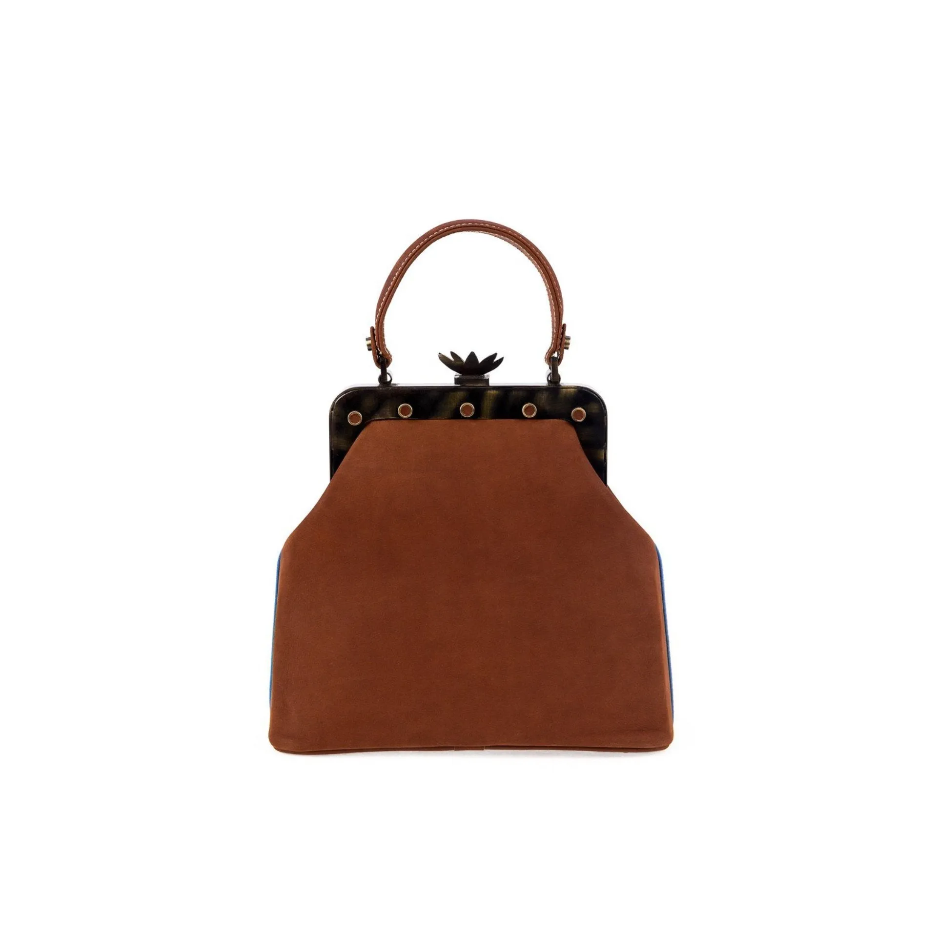 LaLaQueen Dr. Micro Exclusive Handbag Brown/Blue