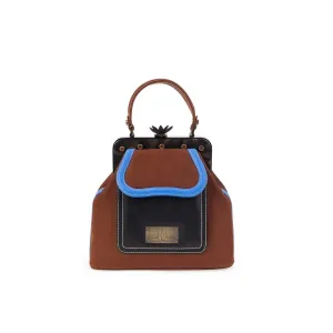 LaLaQueen Dr. Micro Exclusive Handbag Brown/Blue