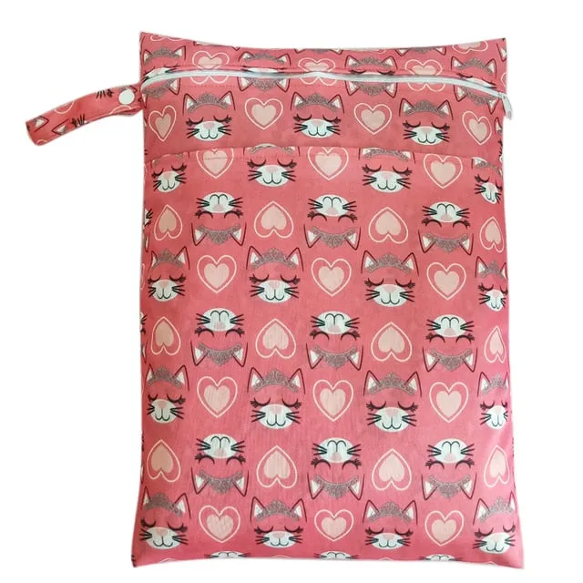 Large Wet Bags: Fun Prints and Dual Zippers for Practical Storage