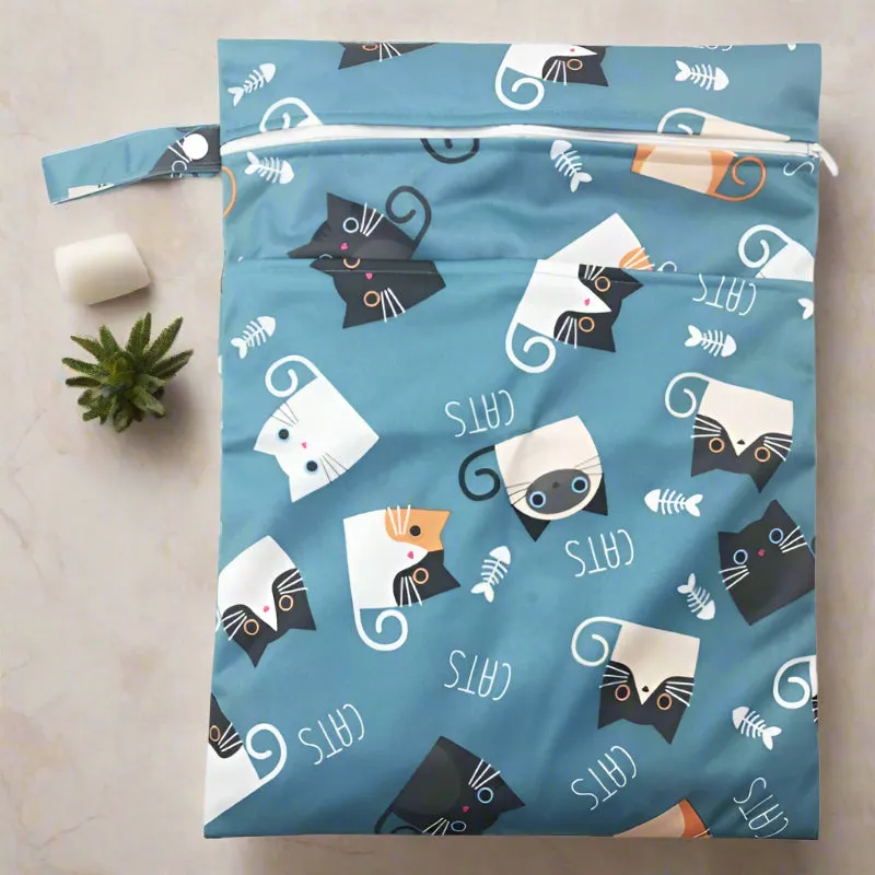 Large Wet Bags: Fun Prints and Dual Zippers for Practical Storage