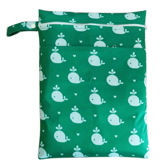 Large Wet Bags: Fun Prints and Dual Zippers for Practical Storage