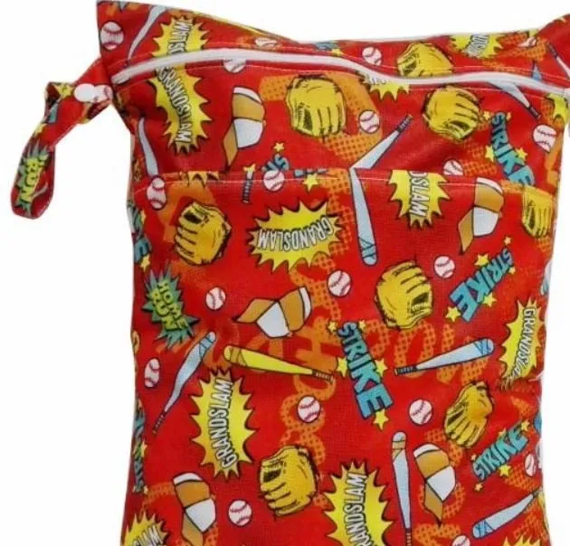 Large Wet Bags: Fun Prints and Dual Zippers for Practical Storage