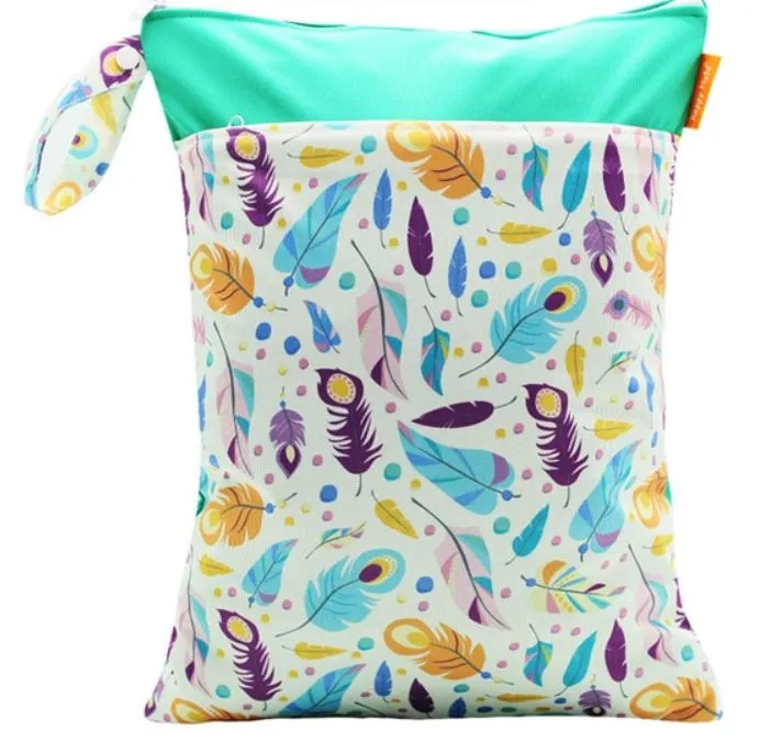 Large Wet Bags: Fun Prints and Dual Zippers for Practical Storage