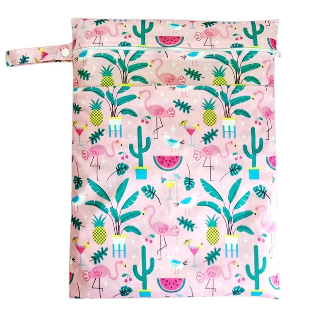 Large Wet Bags: Fun Prints and Dual Zippers for Practical Storage