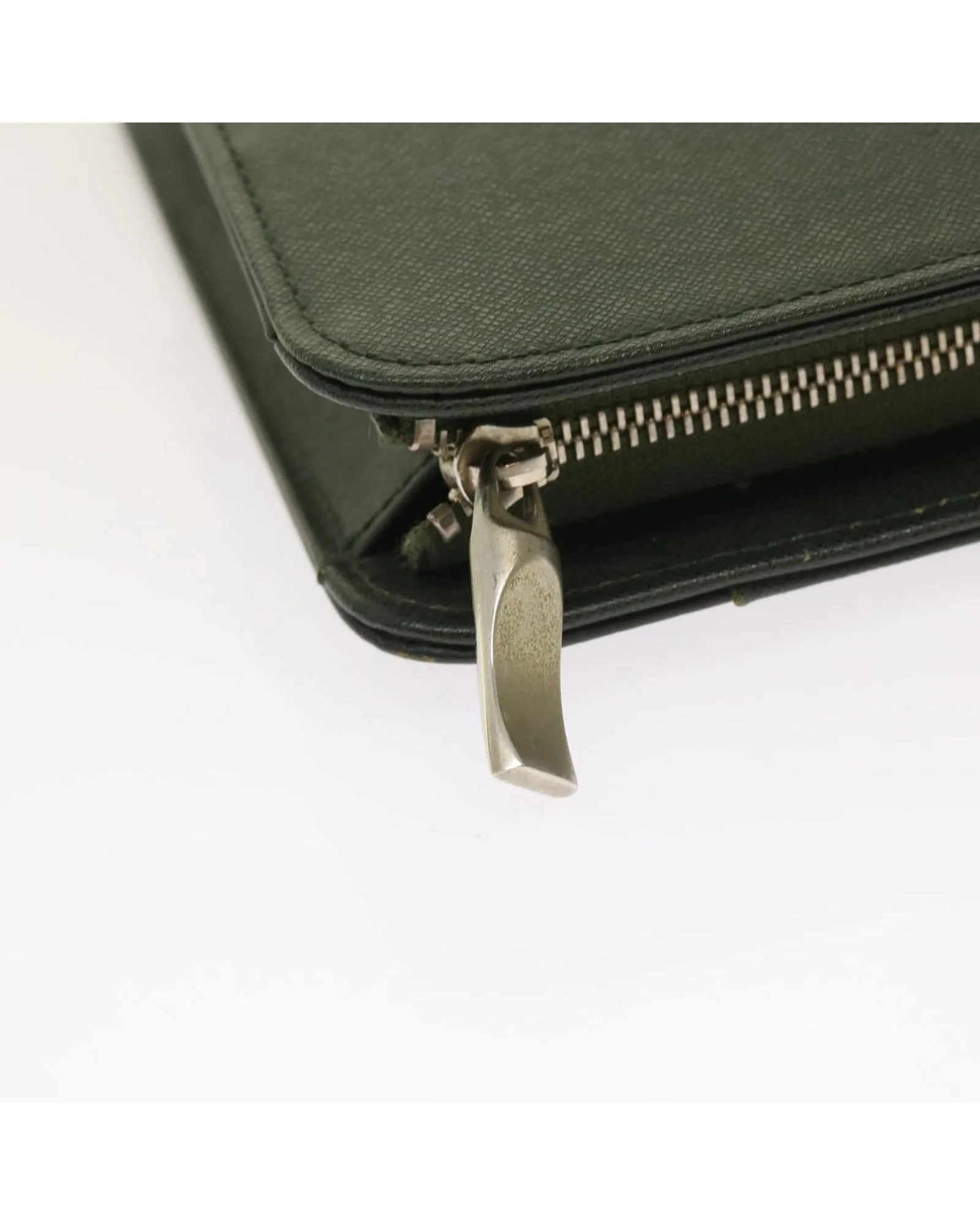 Leather Hand Bag in Khaki