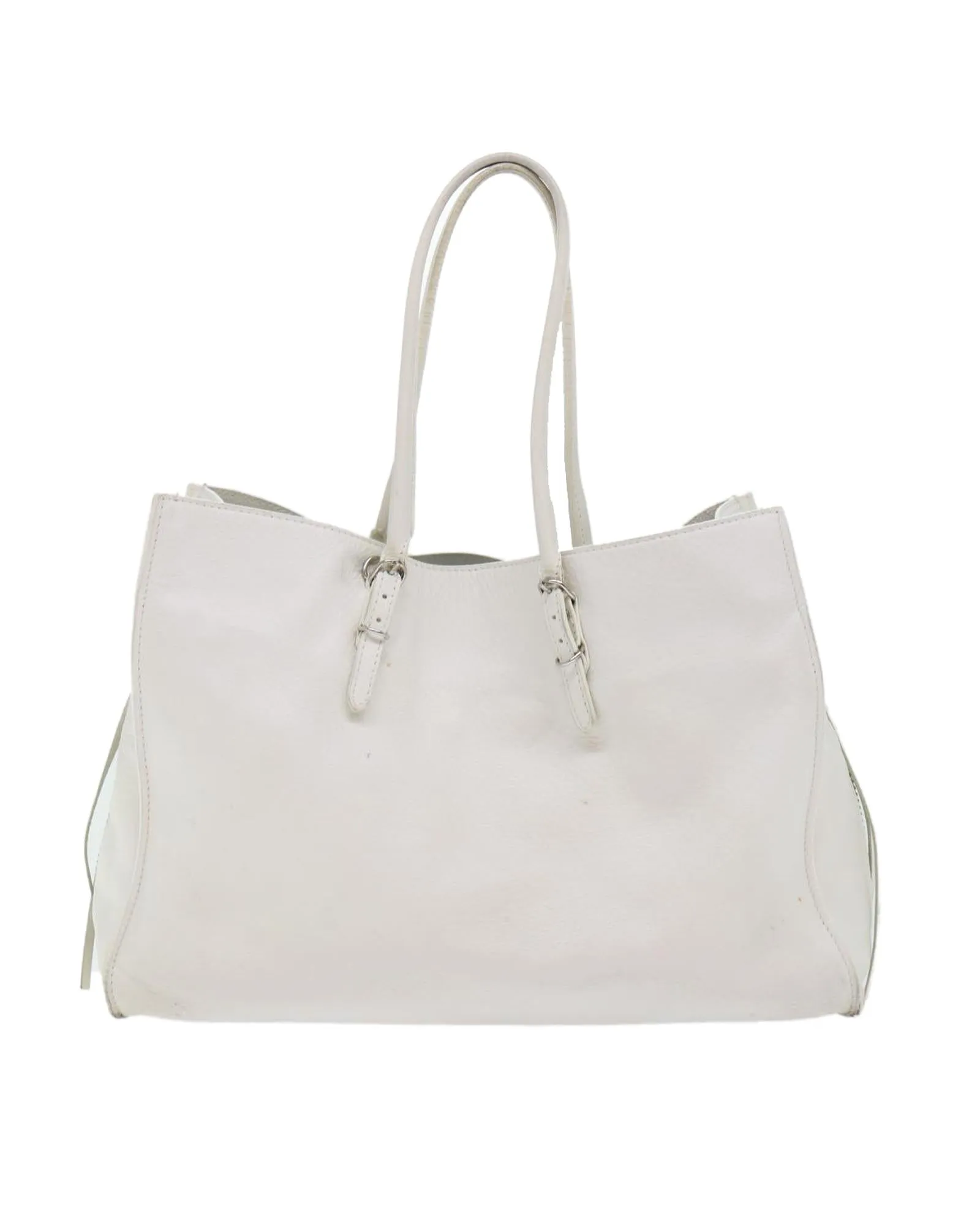 Leather Hand Bag with Mirror and Rubbing Stains