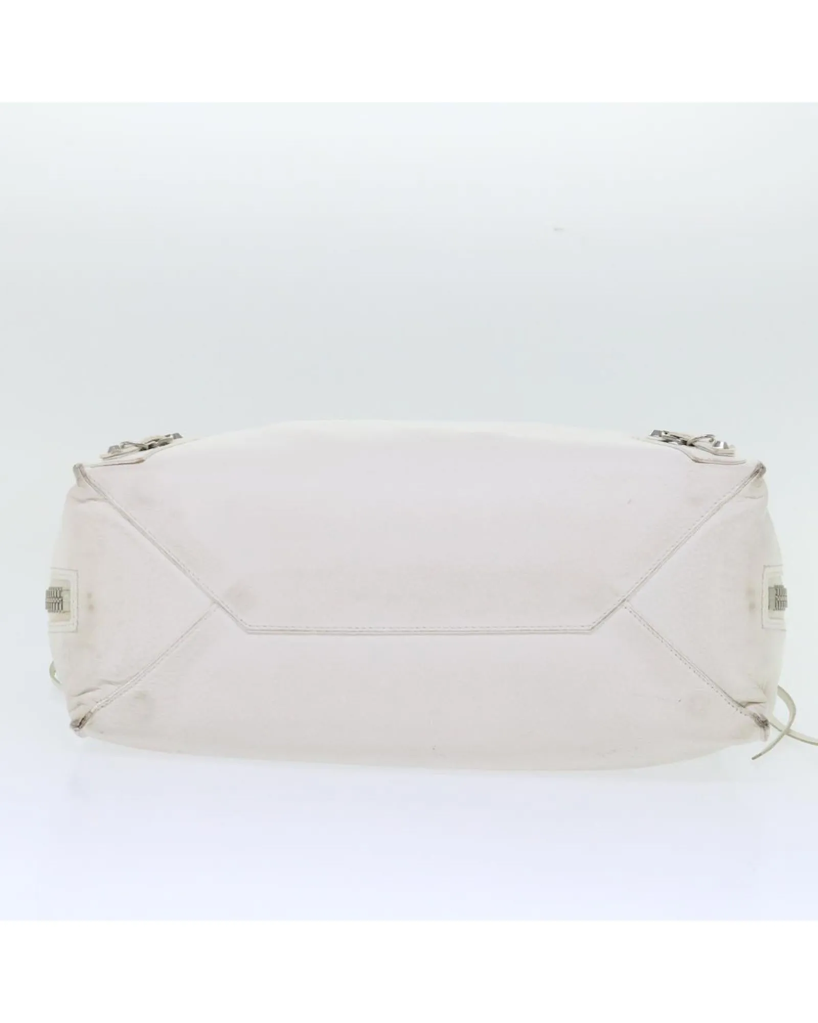 Leather Hand Bag with Mirror and Rubbing Stains