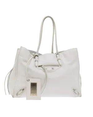 Leather Hand Bag with Mirror and Rubbing Stains