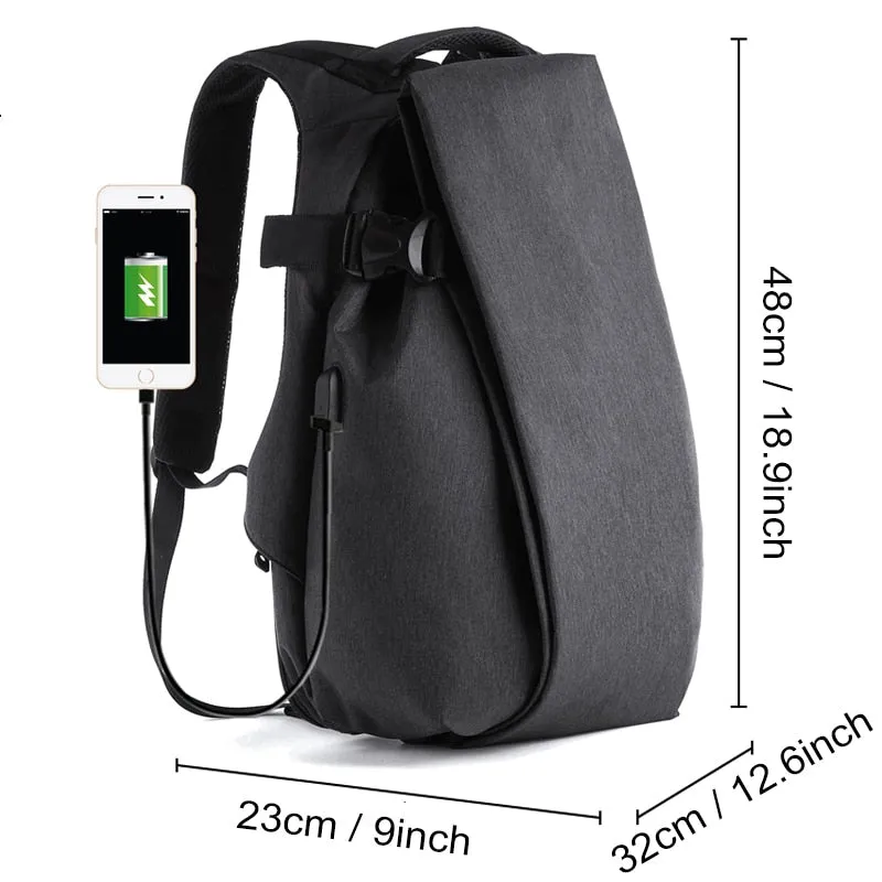 Leather School Backpack Bag