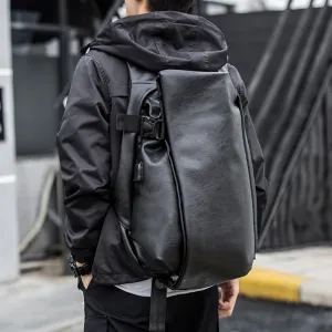 Leather School Backpack Bag