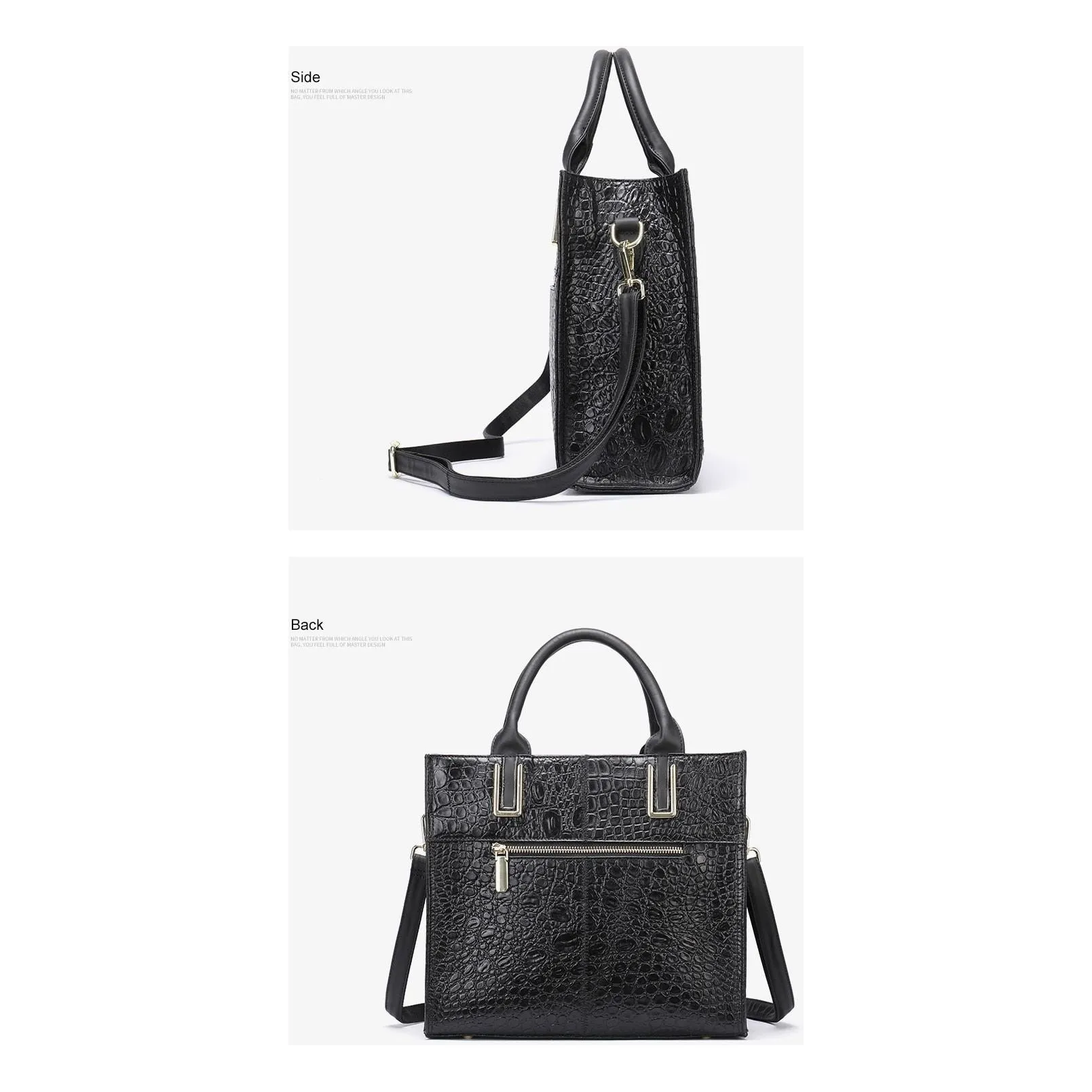 LeatherLux Exotic Chic Women's Shoulder Bag