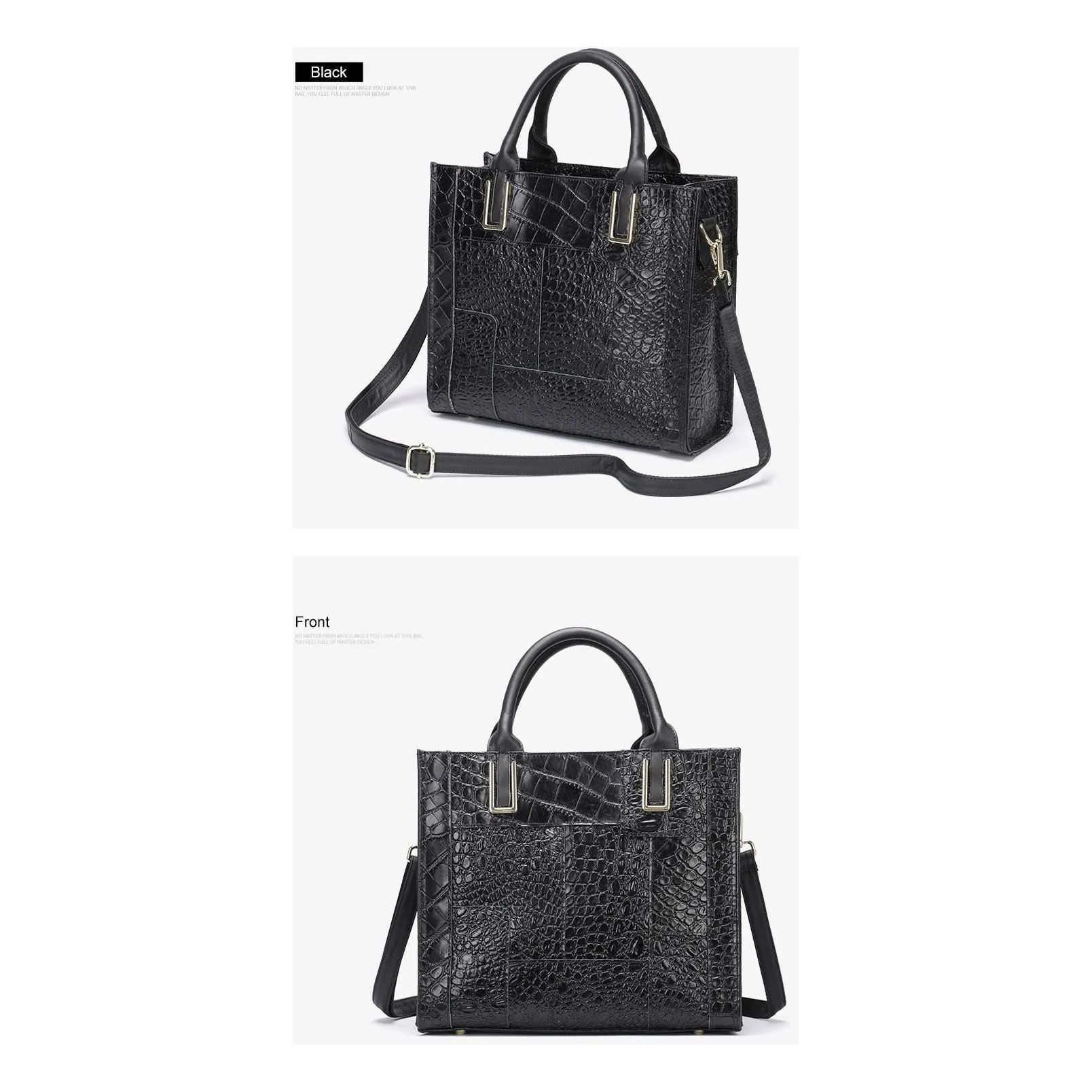 LeatherLux Exotic Chic Women's Shoulder Bag