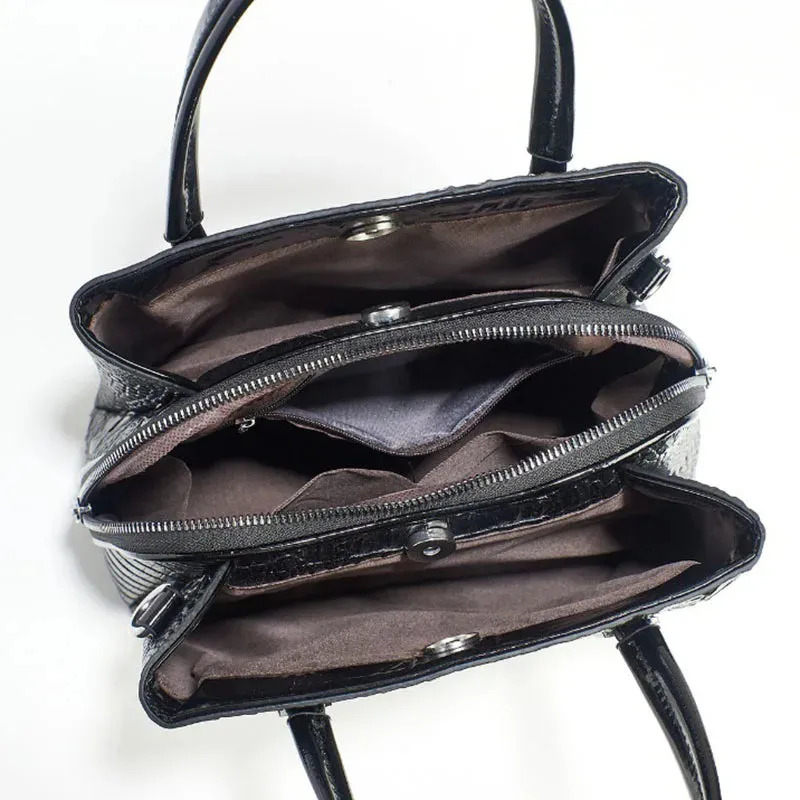 Light Luxury Crocodile Pattern PU Texture Crossbody Bags Women