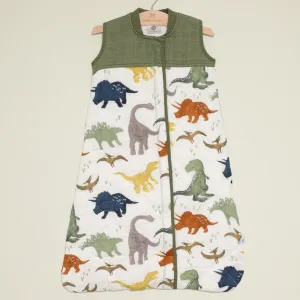 Little Unicorn Cotton Muslin Quilted Sleep Bag - Dino Friends