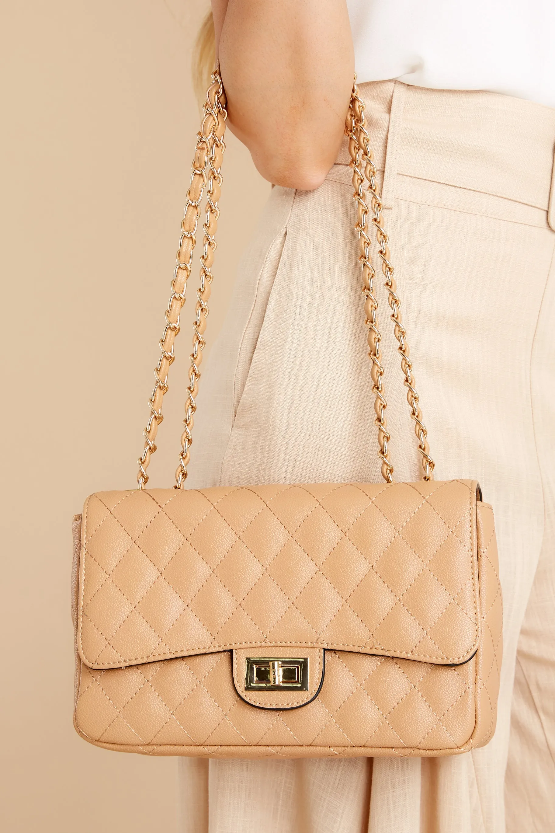 Look No Further Light Camel Bag