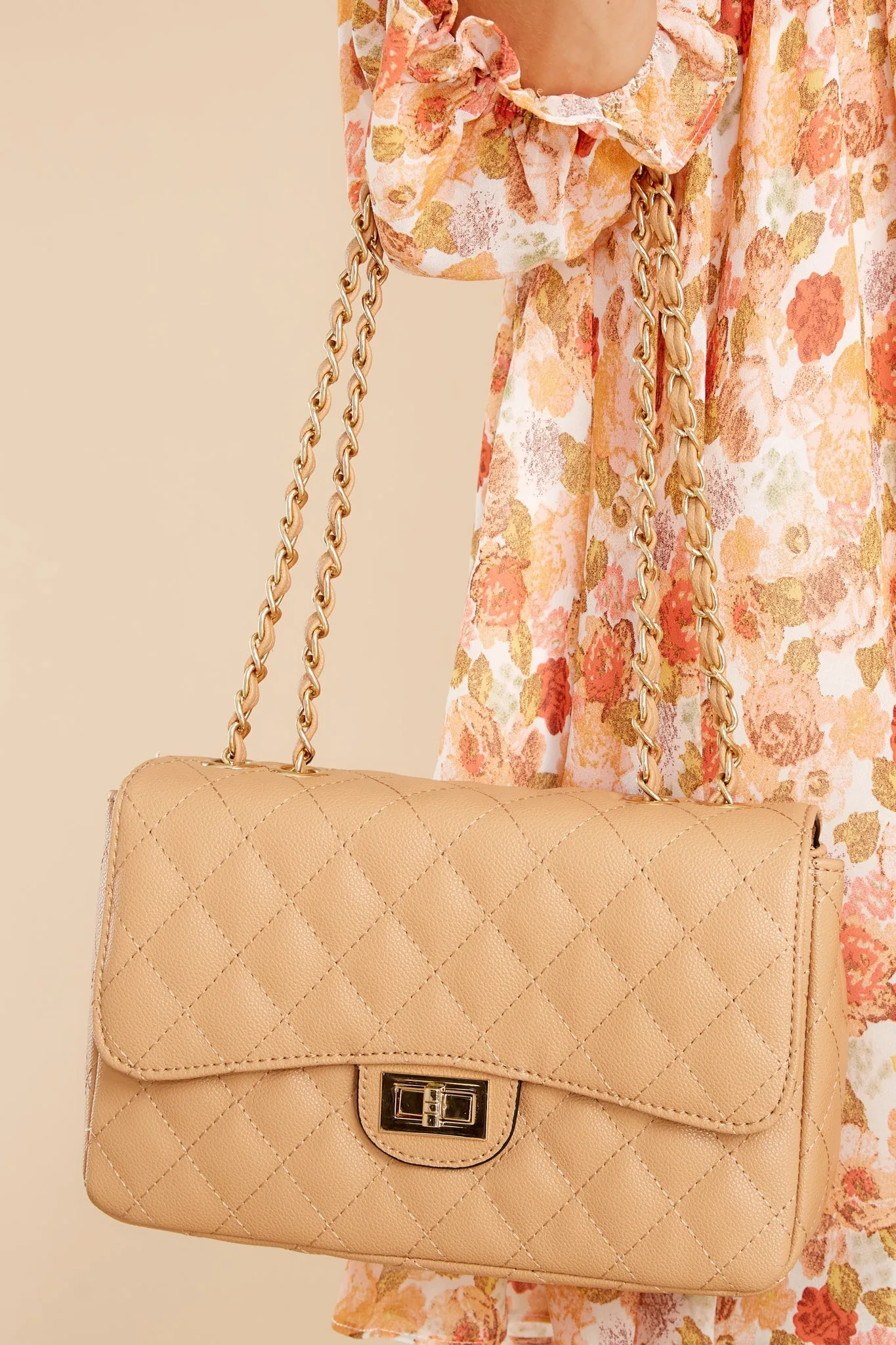 Look No Further Light Camel Bag