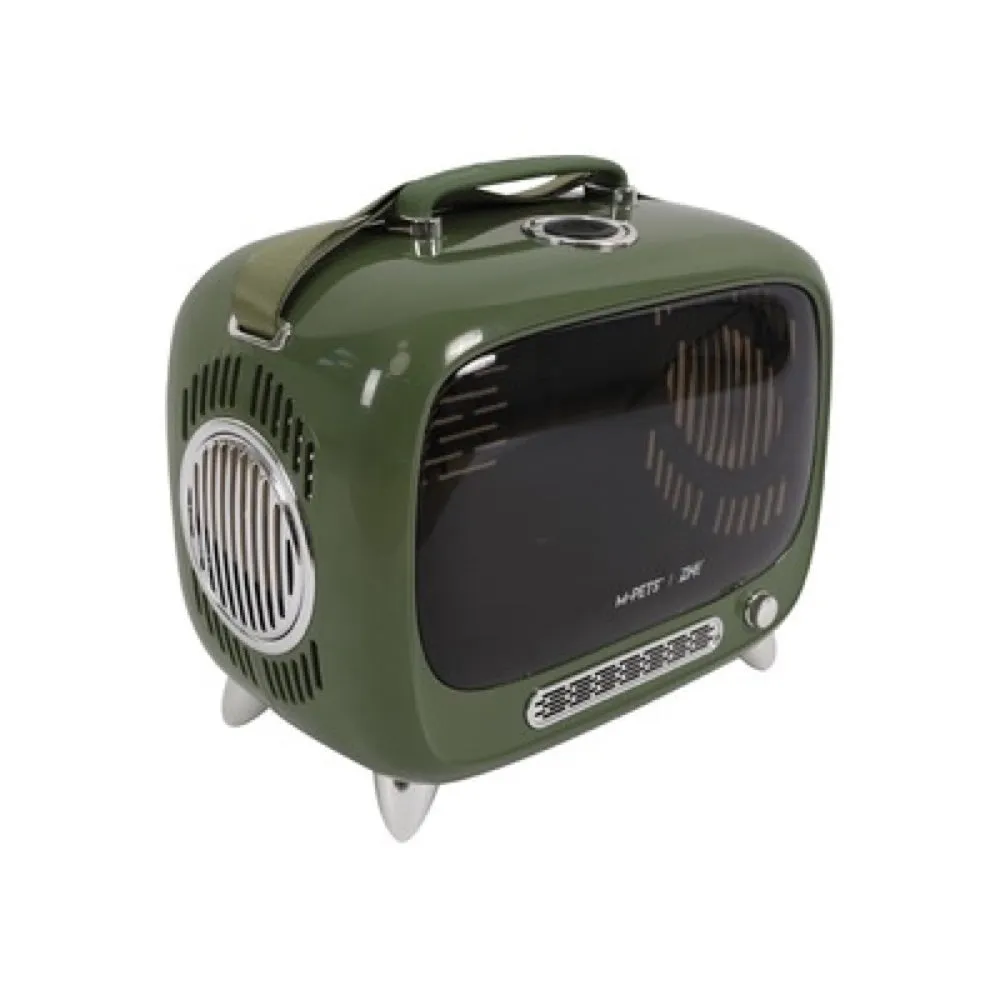 M-Pets Sixties TV Smart Pet Carrier (Green)