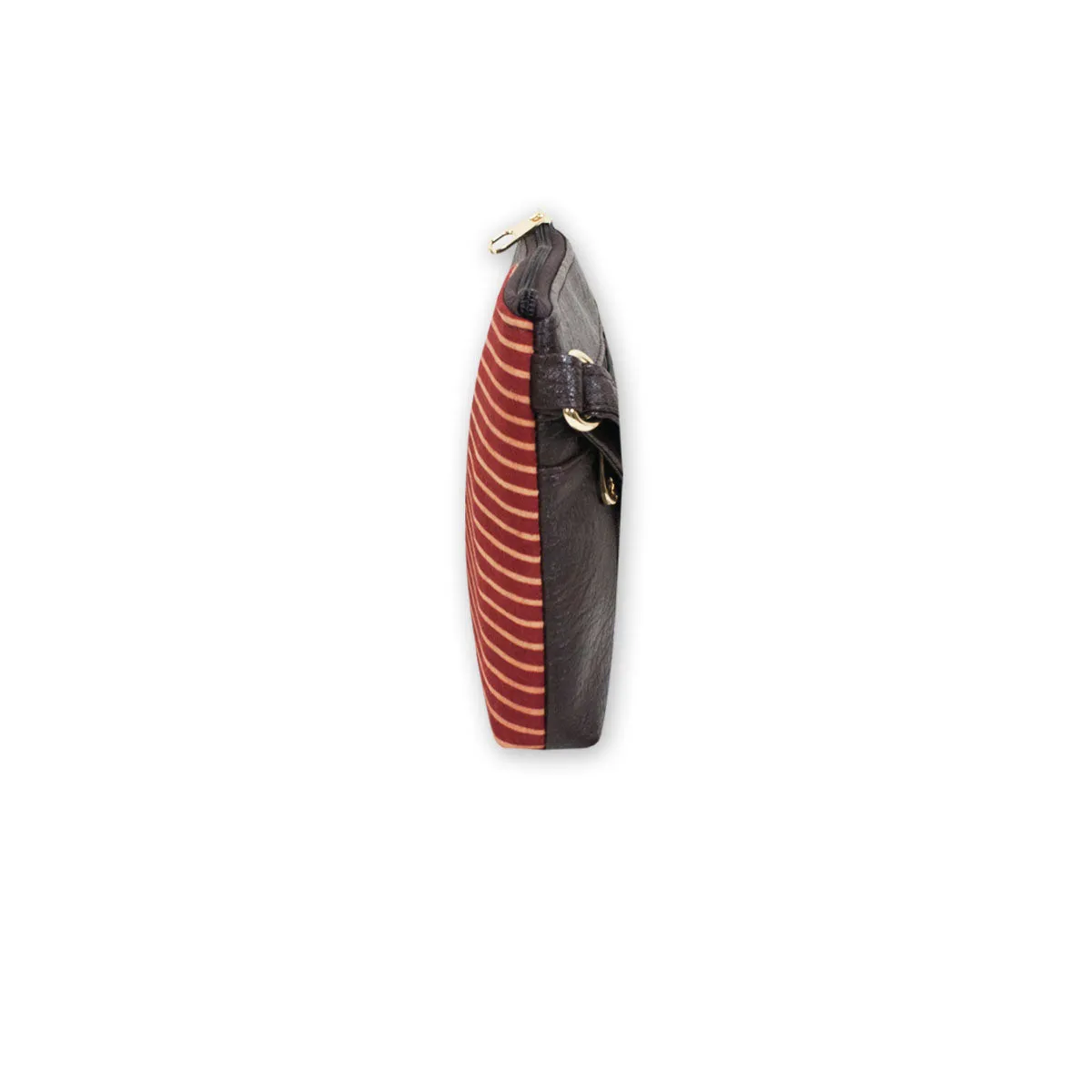 Maroon Lines Mobile Sling Bag