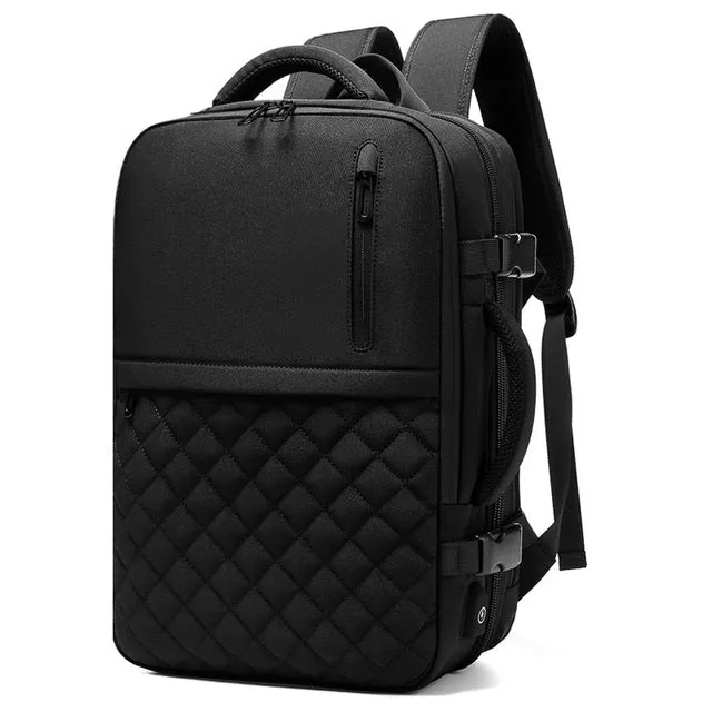 Men's Backpack Multi-layer 15.6 inch Laptop Bag USB Charging Port