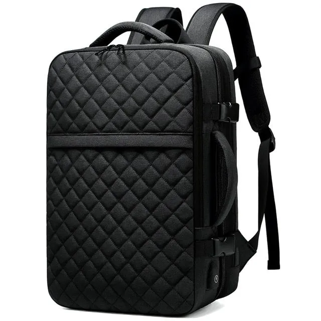 Men's Backpack Multi-layer 15.6 inch Laptop Bag USB Charging Port