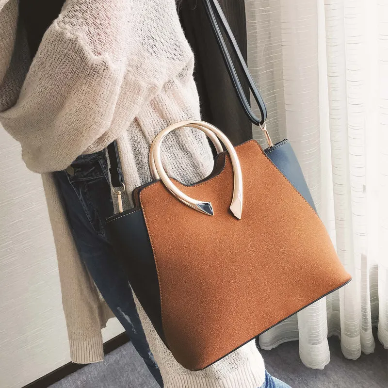 Metal Handle Handbag