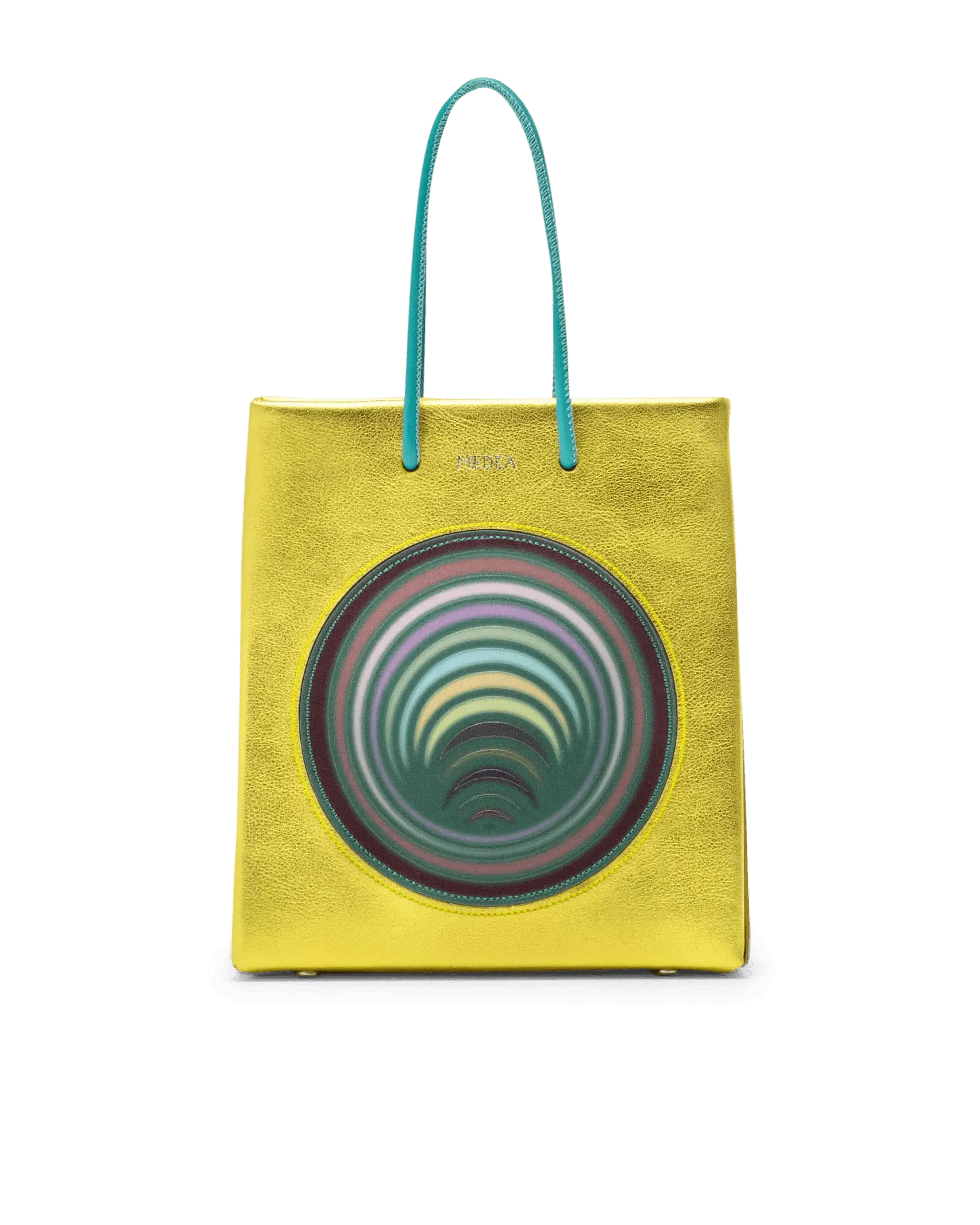 Metallic Gold Short Medea Bag