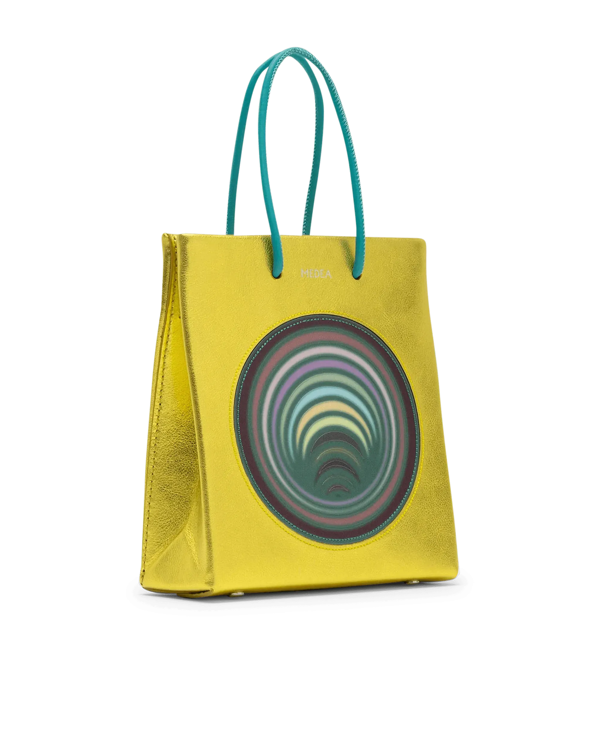 Metallic Gold Short Medea Bag